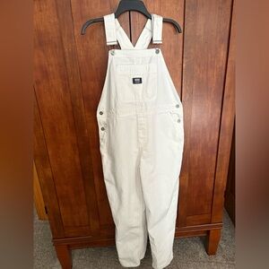 Vans White Denim Overalls